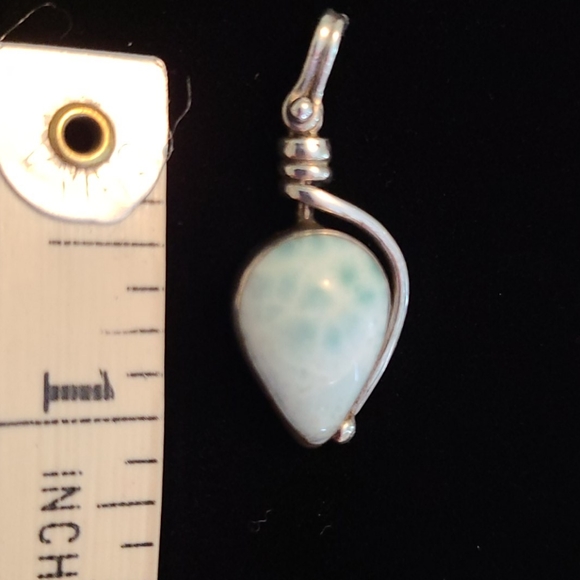 COPY - Latermer stone 925 silver pendant - Picture 2 of 6